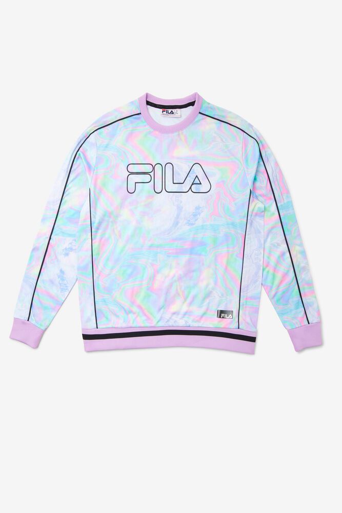 Fila Sweatshirt Herre Lyserød Ridge Crew HIL-746285